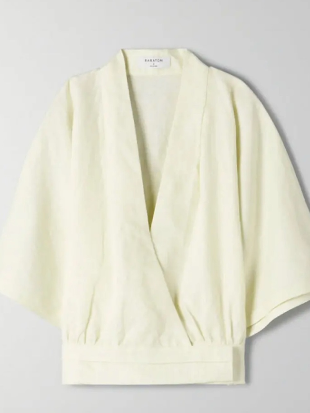 Aritzia Babaton Tahoma Blouse Linen Top